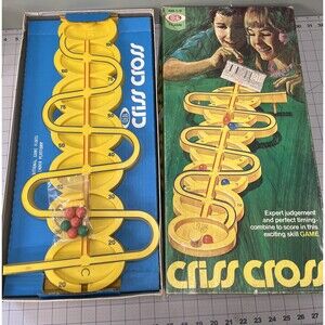 Replacement Board/balls/legs/box 1972 Ideal Criss Cross Game PARTS Not Complete